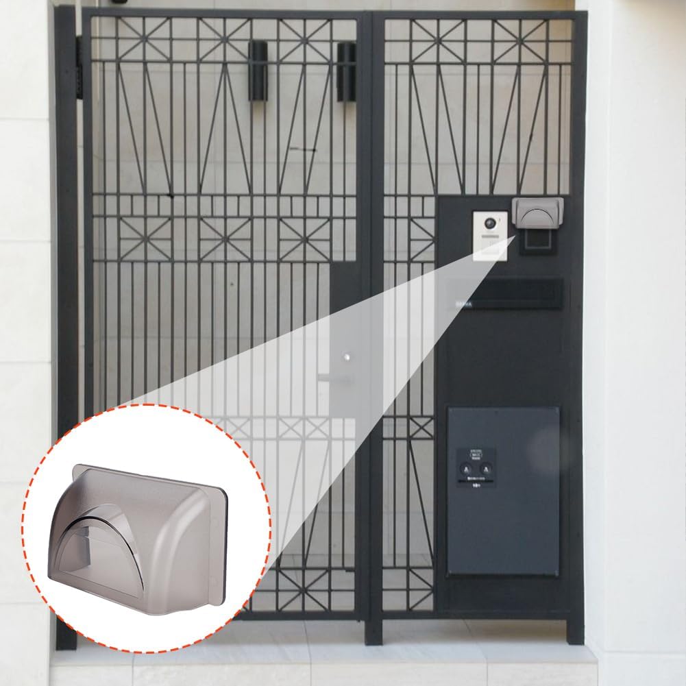 Access Control Rain Cover - Weatherproof Protective Shield Doorbell Keypad Card Reader Shell Transparent Plastic Controller Attachment Rainproof Fit for Video Fingerprint Lock Security System