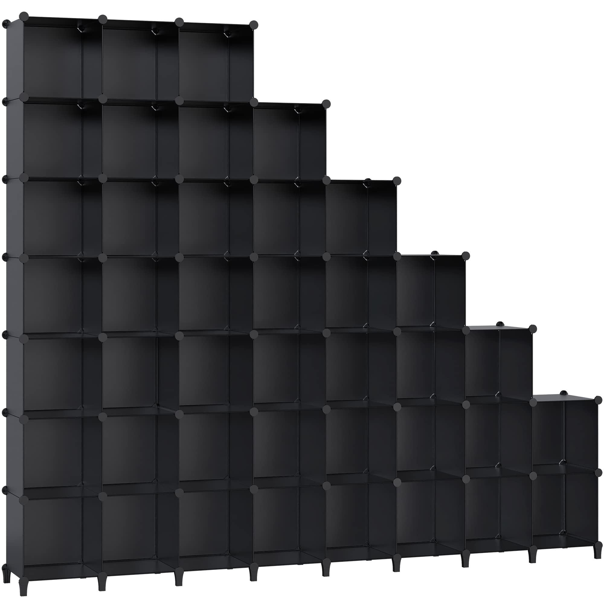 Système D'étagères Penderie En Plastique, 20 Cubes, étagère à