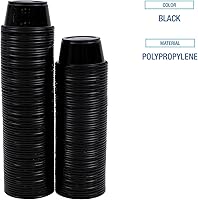 Vista 3 de Boardwalk PRTN2BL Souffl/Portion Cups, 2 oz, Polipropileno, Negro, 2500/Caja