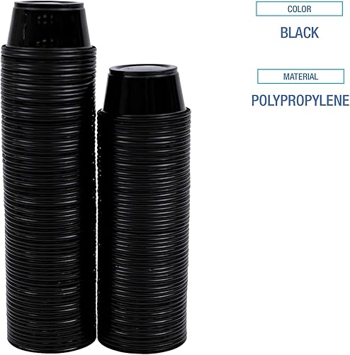 Miniatura 3 de Boardwalk PRTN2BL SoufflPortion Cups, 2 oz, Polipropileno, Negro, 2500Caja
