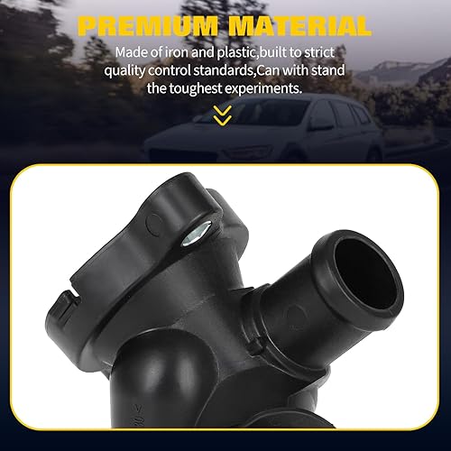 Miniatura 6 de OCPTY Carcasa de termostato para Volkswagen Jetta 2005-2014, para Volkswagen Passat 2012-2014, para Volkswagen Golf 2010-2014 Conjunto de carcasa