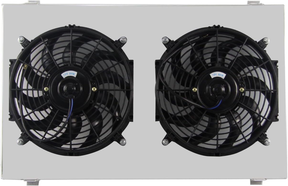 Aluminum Radiator's Shroud Fan For 1968-1987 Chevy Chevelle El Camino Impala GMC