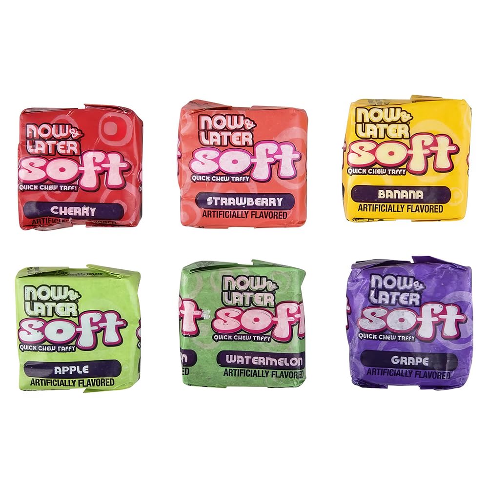 Now and Later Giant Soft Chewy Taffy Candy (31.8 Ounces)