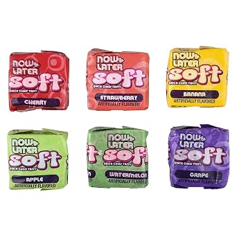Now and Later Giant Soft Chewy Taffy Candy (31.8 Ounces)