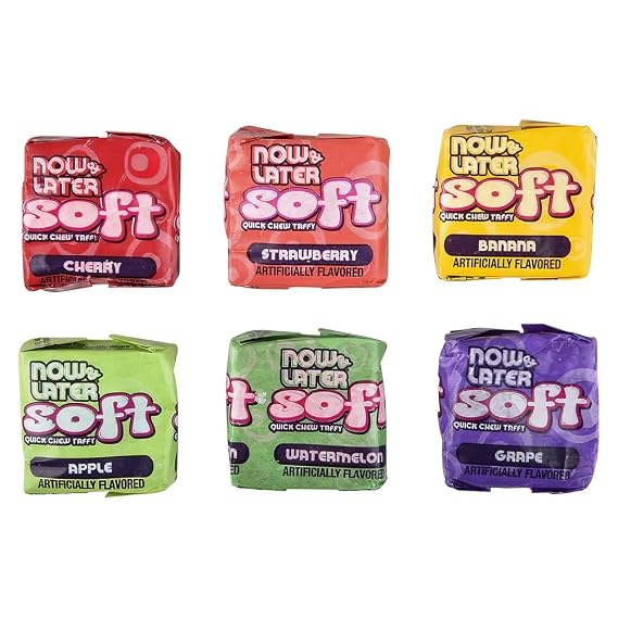 Now and Later Giant Soft Chewy Taffy Candy (31.8 Ounces)
