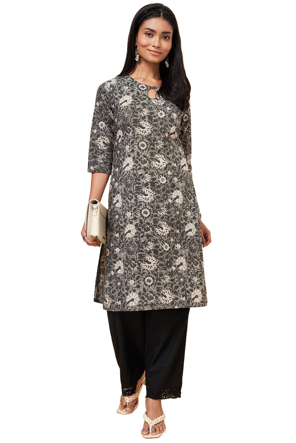 Women's Regular Fit High Rise Pants-image-7