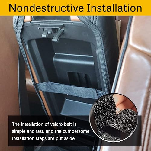 Miniatura 2 de A ABIGAIL Funda para reposabrazos de consola central compatible con Jeep Grand Cherokee 2011-2020 2021 de piel sintética, funda de reposabrazos,