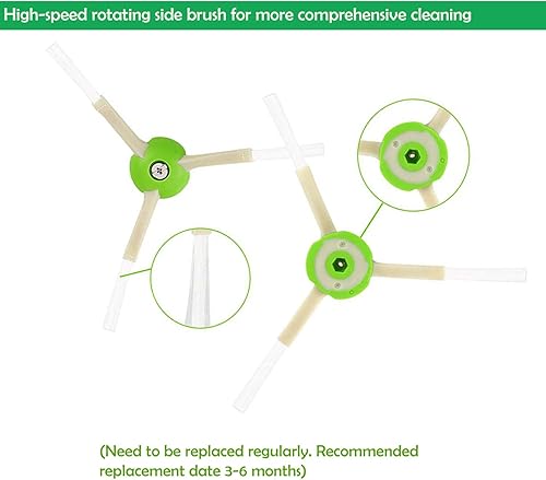 Miniatura 4 de Cepillos laterales para irobot Roomba, piezas de repuesto para irobot Roomba i,e & j Series,i3 i3+ i4 i6 i6+ i7+ i7+ i8 i8+ E5 E6 E7 vacuum,Kits de