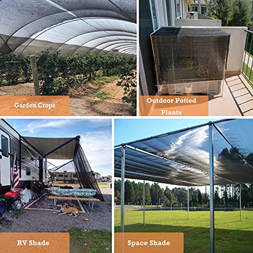 Garden Expert 10ft x 5ft 50% Black Sun Shade Net Plant Mesh Shade Cloth Sunblock UV Resistant Netting for Greenhouse&Garden by Garden Expert - Image 5