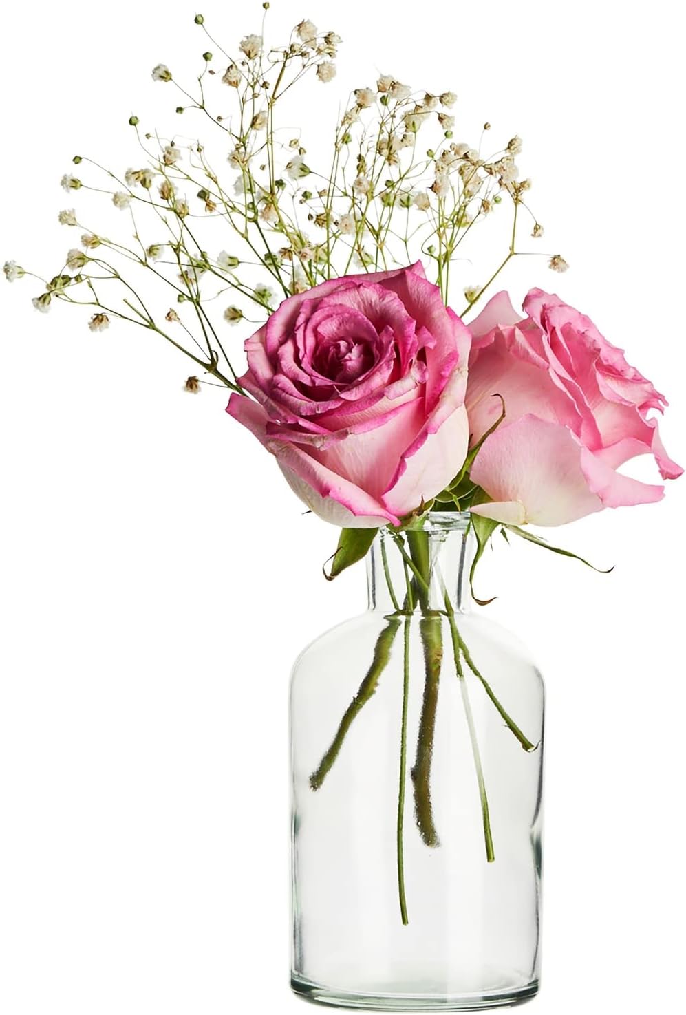 Farmlyn Creek Narrow Jar Vases - 2.8 in x 5 in, 7.5 oz, 6 Pack, Clear Glass - Apothecary-Style Jars & Glass Bottle Vases for Propagation & Mini Decorative Bottles - Image 8