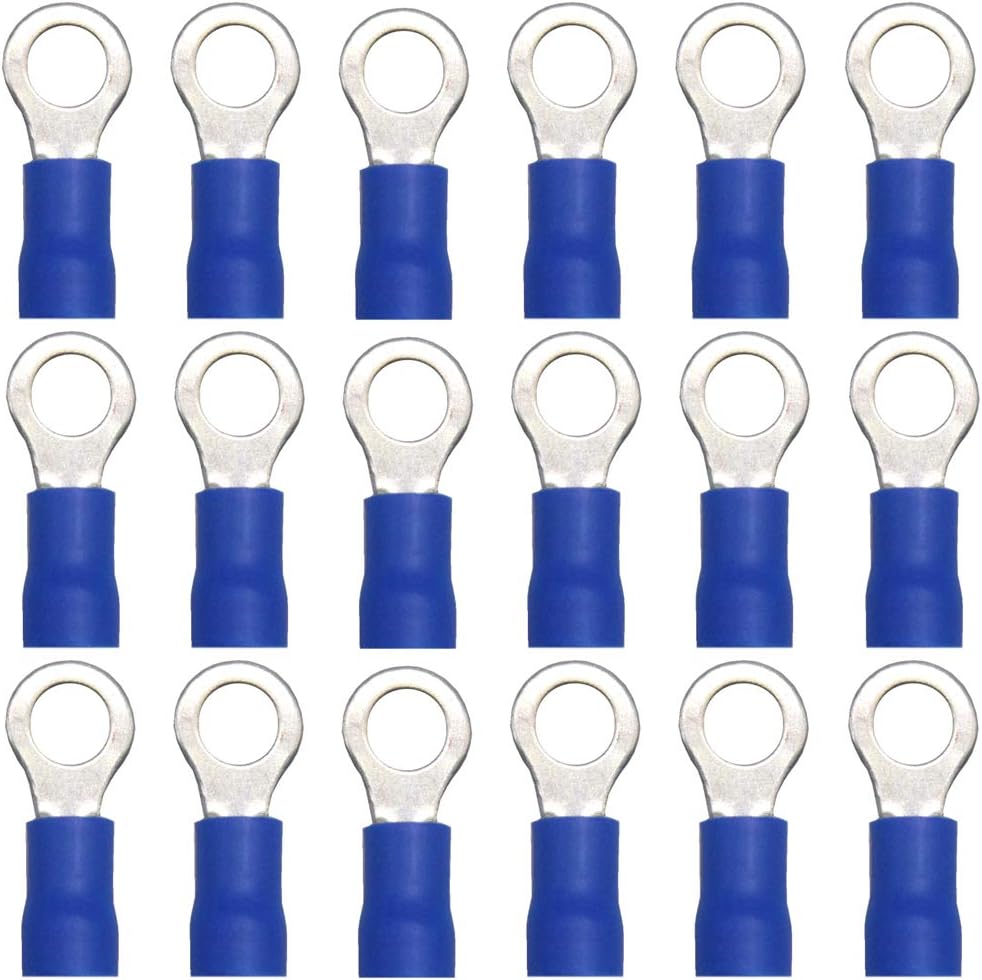 Capicorda Batteria Kit Terminali A Crimpare Flintronic 20 Pezzi - Connettori Ad Anello In Rame Per Cavi Elettrici, SC16-6 Capicorda Elettrici - Foto 4