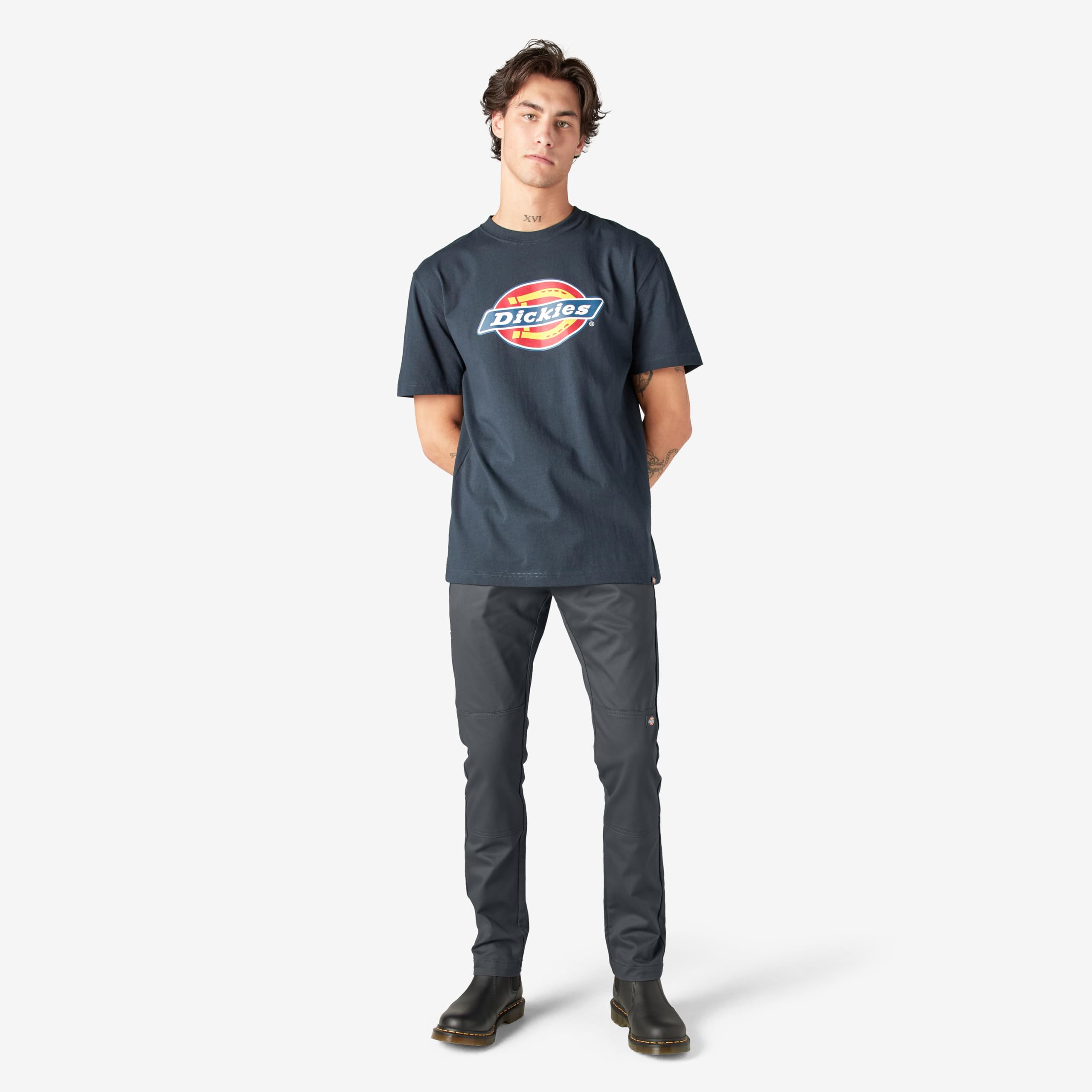 Dickies Men's Flex Skinny Fit Double Knee Work Pants - Spodnie Mężczyźni
