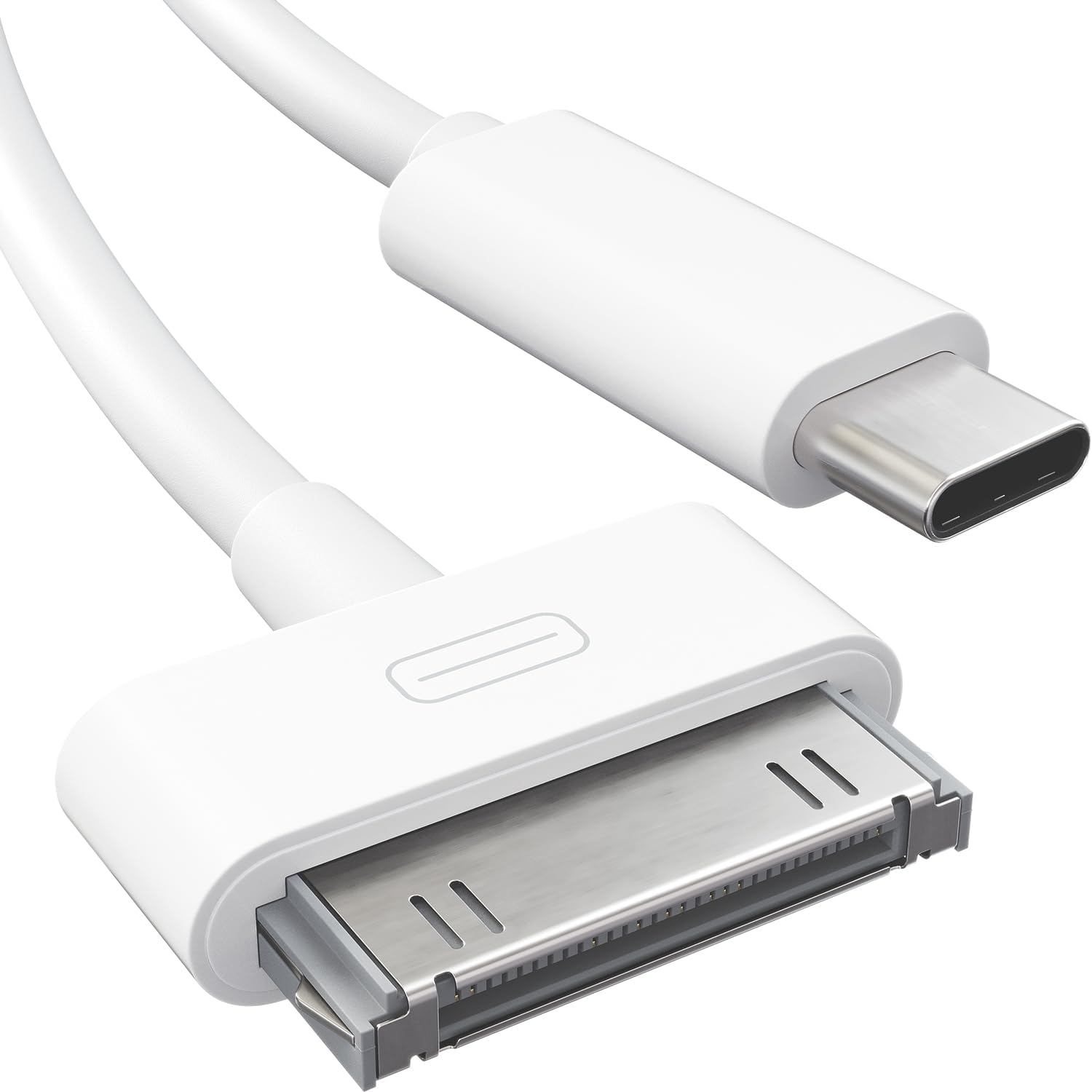 30-Pin to USB C Adapter Cable for iPhone, iPad, iPod – 2X 3ft (Next-Generation Data/Charging Cable from USB C to Dock Connector for iPhone 4S/4/3G/3/1, iPad 3/2/1, iPod, White) – CableDirect