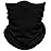 Obacle Seamless Bandana for Rave Face Mask Dust Wind Sun Protection Neck Gaiter Tube Mask Headwear Bandana Mask for Women Men Festival Party Motorcycle Riding Outdoor (Solid Black)