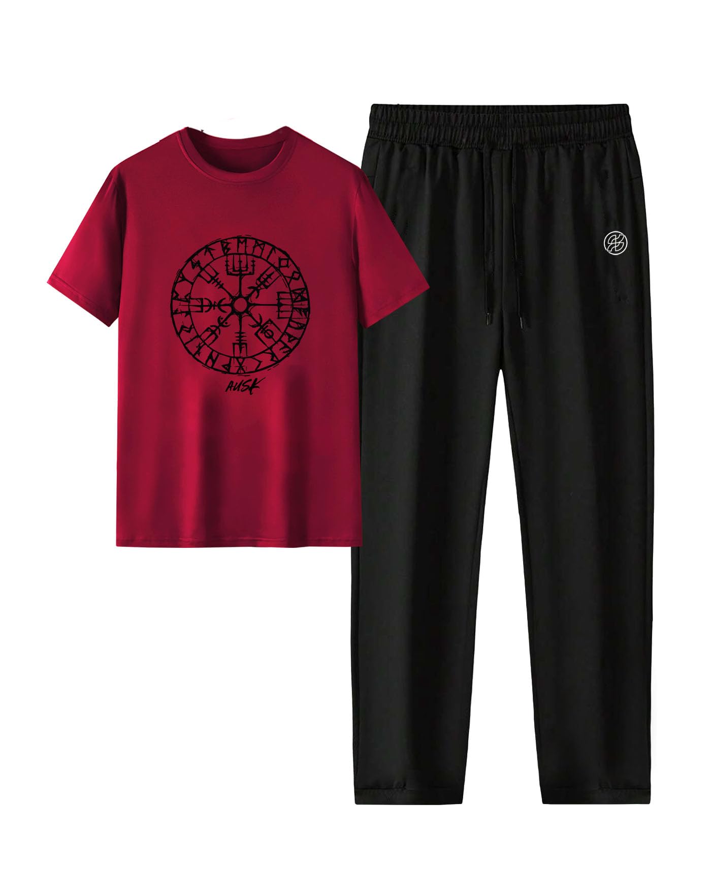 Modern Comfort Set – Casual Graphic Tee & Drawstring Trousers-image-17
