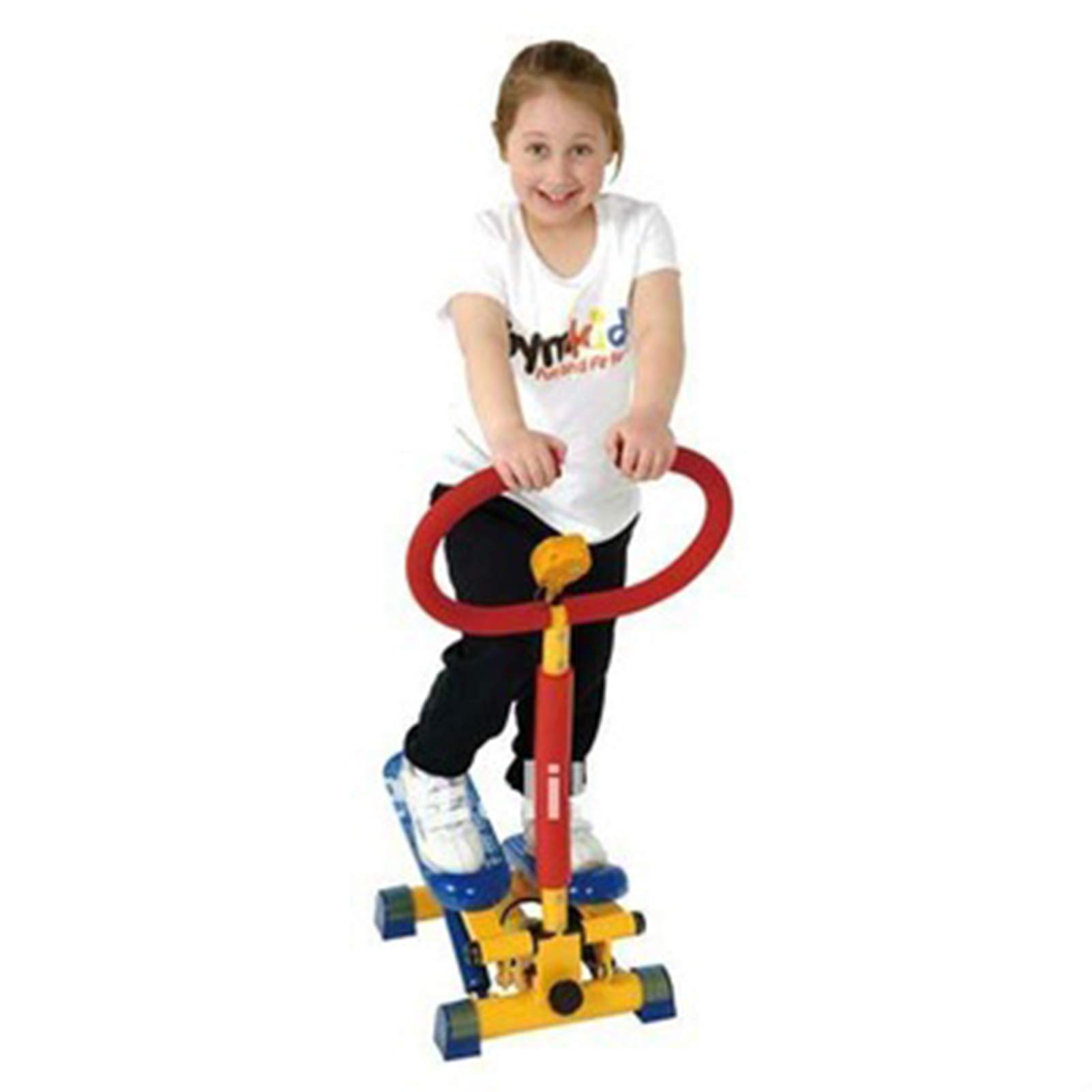 Stepper aerobico per bambini, mini stepper up-down, resistenza regolabile con corrimano, carico massimo 80 kg, per ragazzi e ragazze dai 3 ai 12 anni