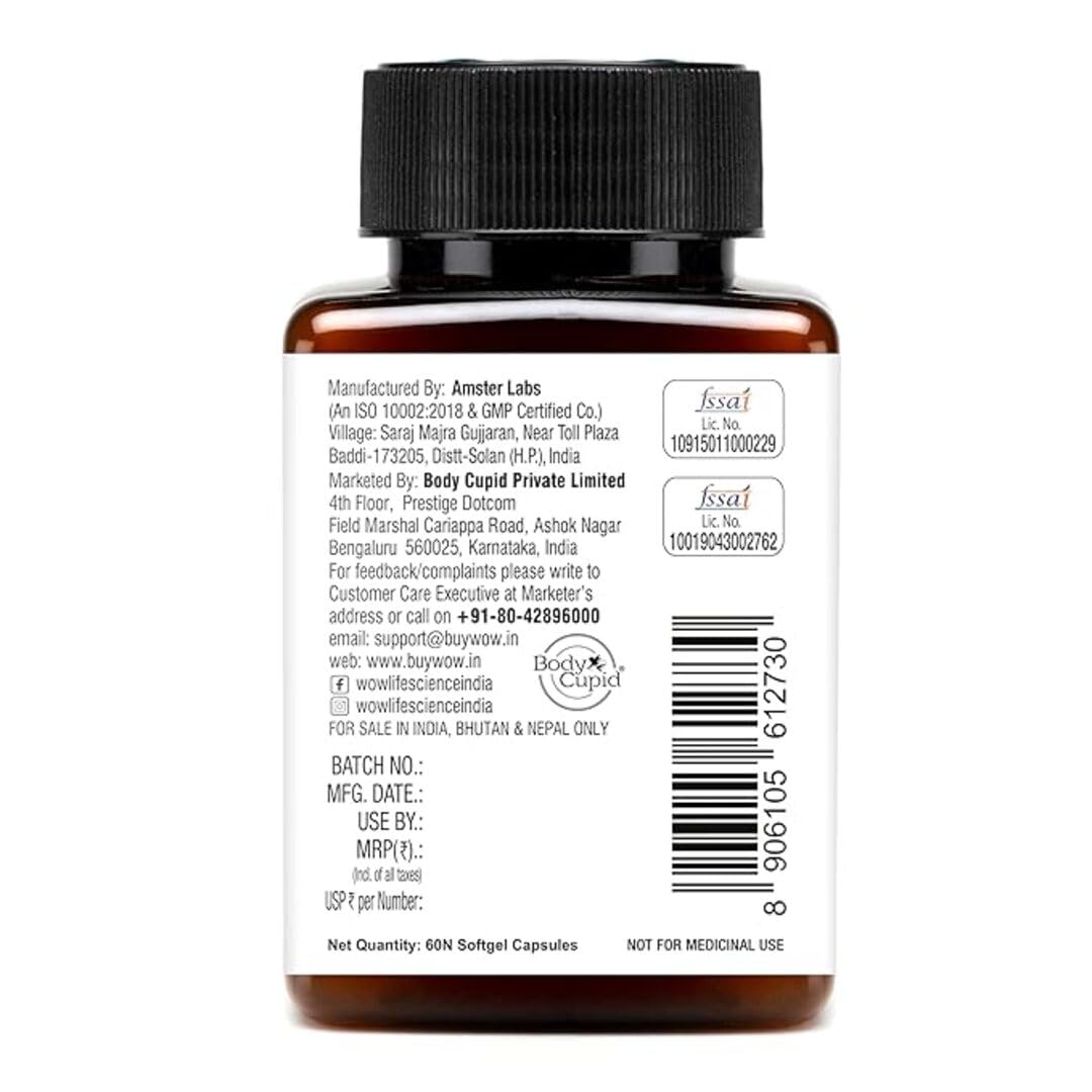 WOW Life Science Omega-3 Fish Oil 1300 Mg Triple Strength 550Mg Epa 350Mg Dha,Burpless,Mercury Free,Ideal For Keto Diet,1 Count product image 6