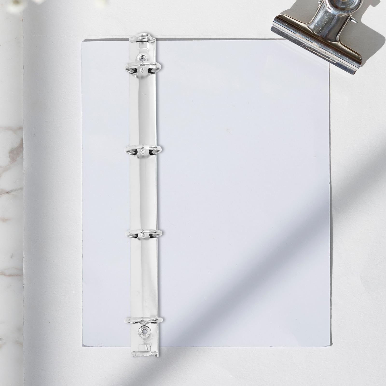 3pièces Organisateur De Classeur Métallique Mécanisme De Reliure À Anneaux pour Cahiers Clips Métalliques pour Documents Et Planificateurs