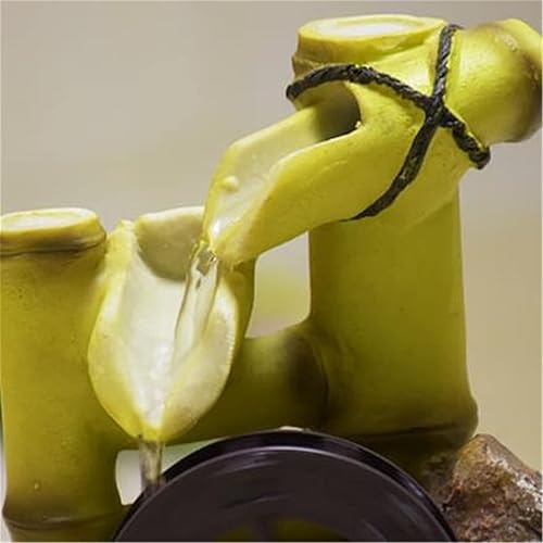 Miniatura 4 de Fuentes de mesa de resina con diseño de rueda de agua, fuente de agua, bola de Feng Shui con luz LED, paisaje de agua, adornos de Feng Shui,