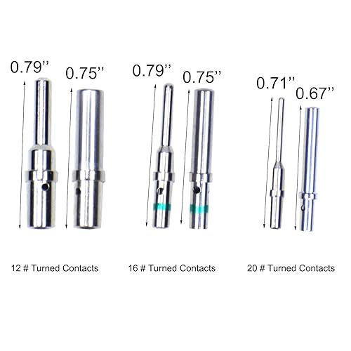 Miniatura 3 de 180 piezas para conectores Deutsch Conectores y enchufes sólidos Tamaño 12 16 20 Terminales macho hembra Serie DT Pin Acero inoxidable para Deutsch