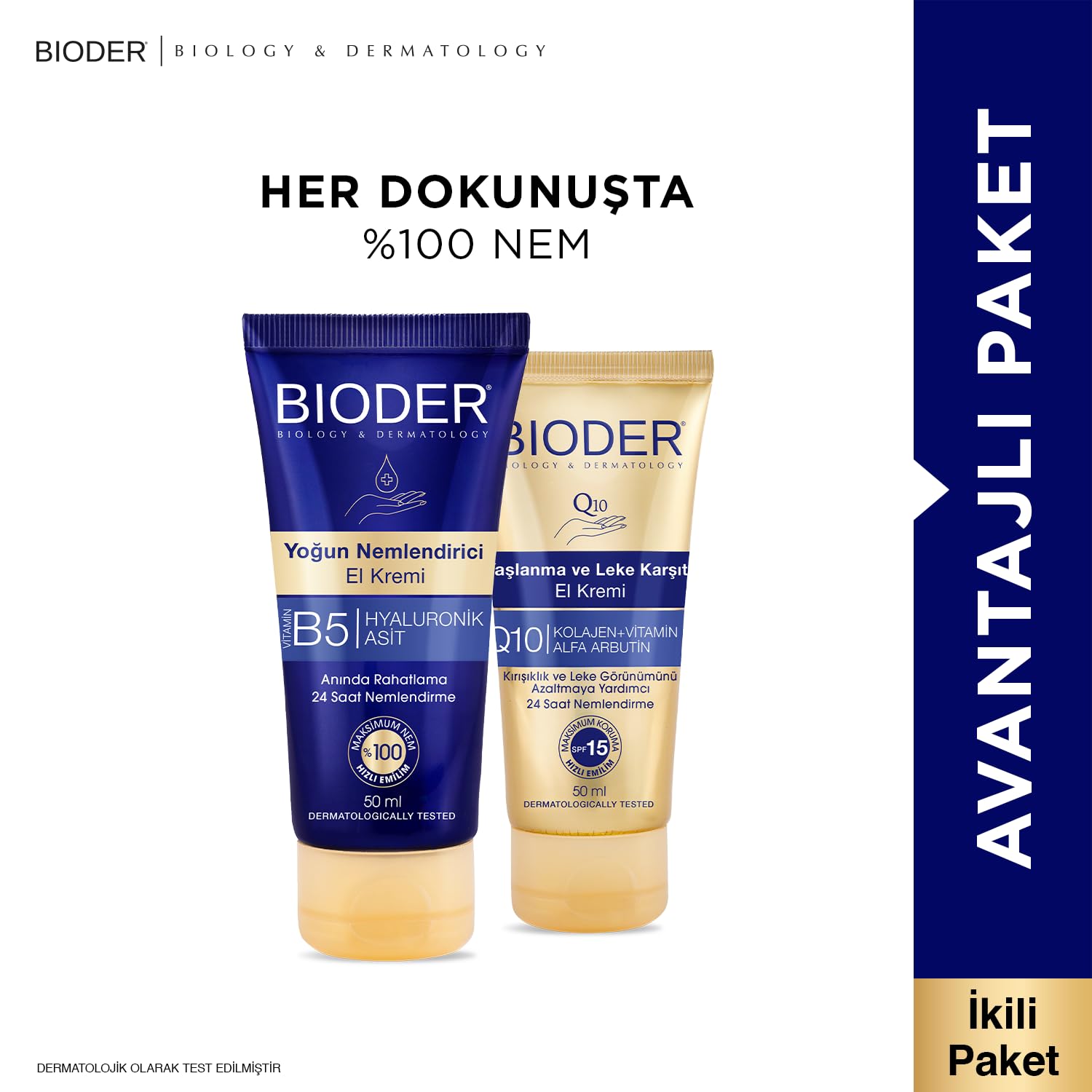 Bioder El Bakım Kremi Seti 2'li, 100 Ml