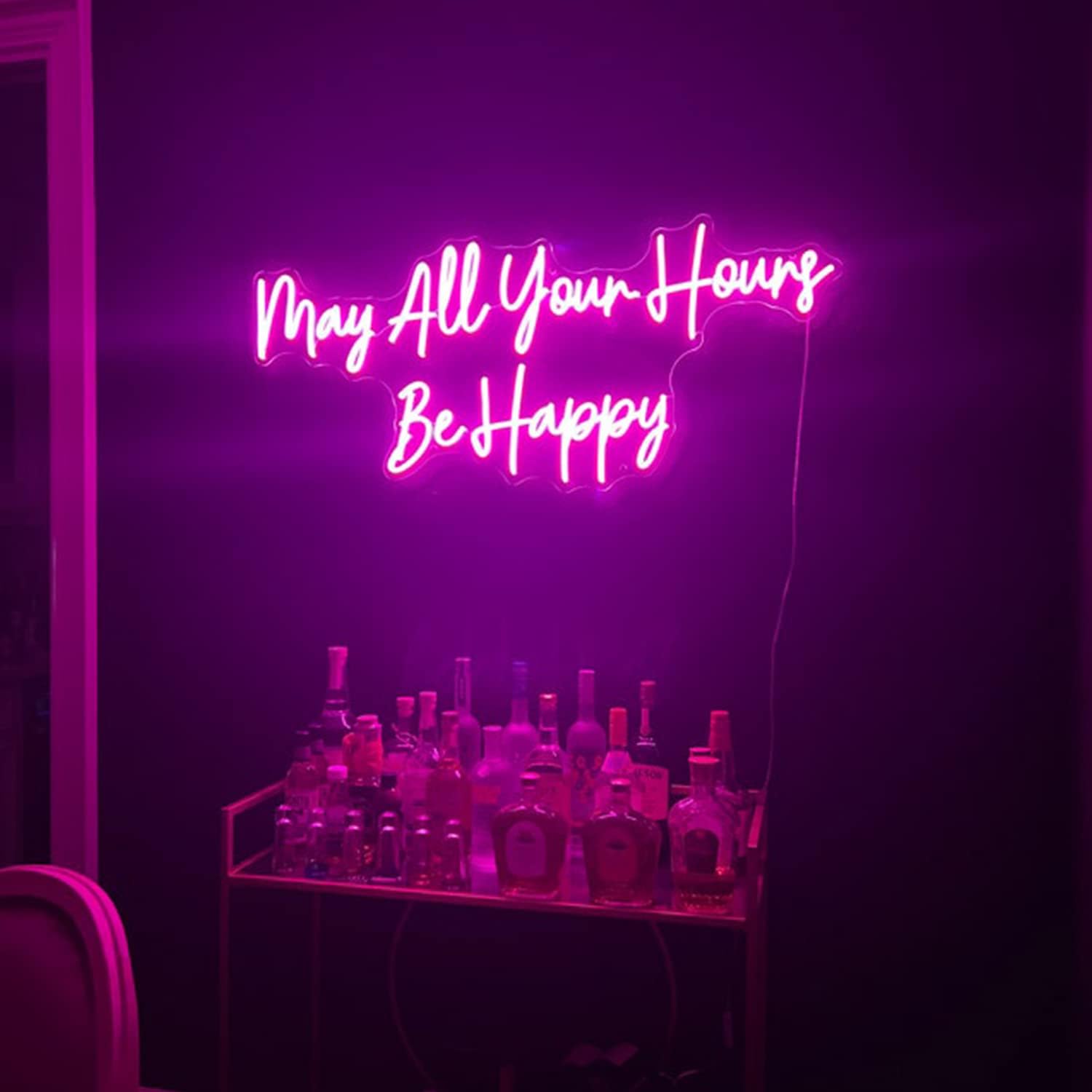 Custom Neon Signs for Bedroom Wall Decor, Personalized Large LED Neon Light Sign for Wedding Party, Wall Art, Birthday Room Shop Logo Bar Name Neon Lights (SIZE:1 Line /16 Inches)