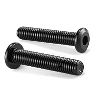 Vista 29 de M6 x 65mm 10 piezas de tornillos de casquillo de cabeza hexagonal con broca, acero inoxidable 304 18-8, rosca parcial, óxido negro de SG TZH