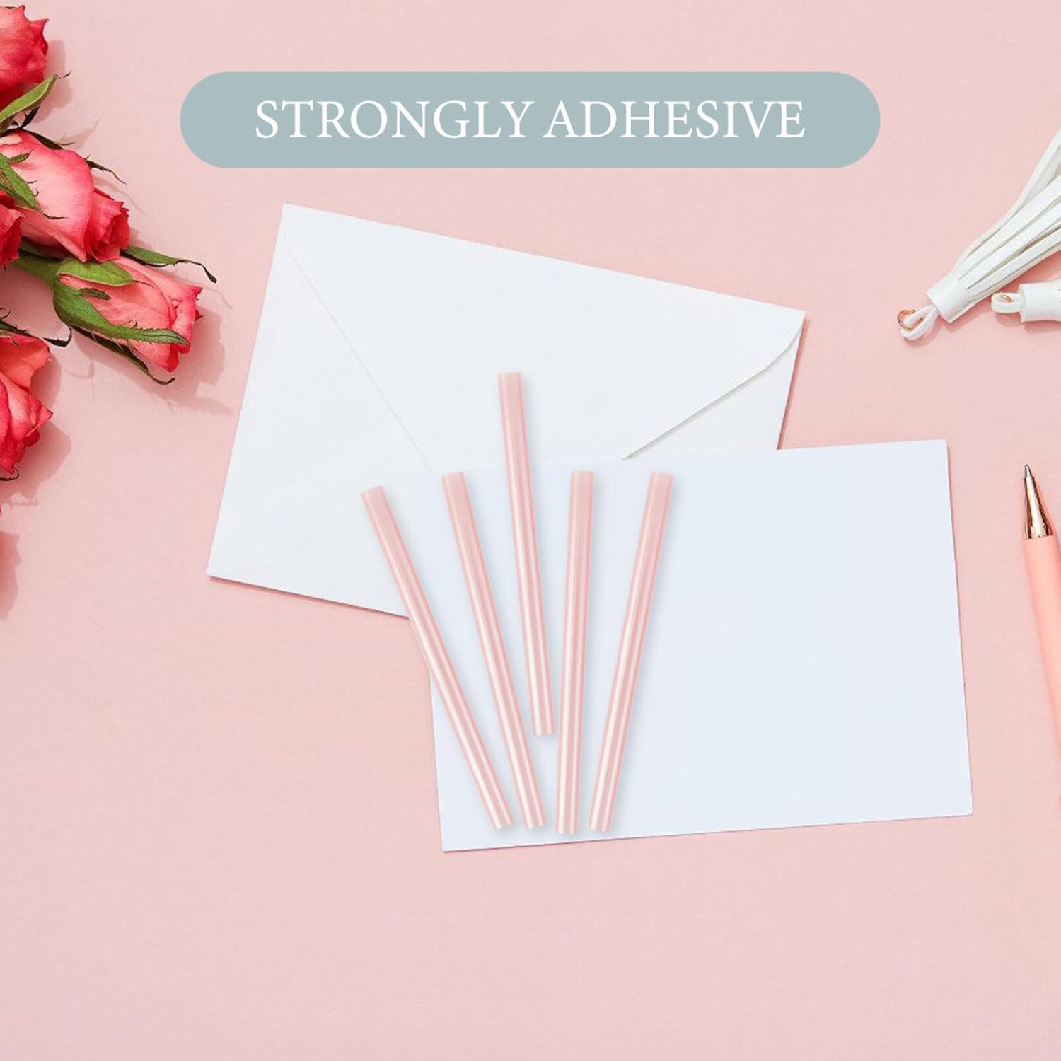 Metallic Hot Glue Sticks 20pcs Hot Melt Adhesive Glue Rods for DIY Craft and Home Repair
