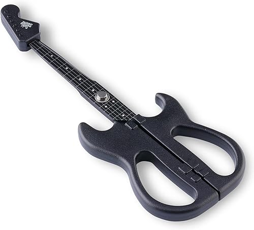 Miniatura 9 de Stratocaster - Tijeras para guitarra eléctrica con soporte y tapa, color rojo, revestimiento de flúor, acero inoxidable japonés, fabricadas en Seki