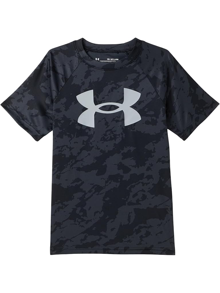 Black Under Armour Tech Big Logo Short Sleeve (Big Kids)