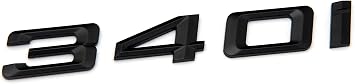 340i Matte Black Trunk Lid Car Rear Badge Emblem Decal Number Letter for BMW 3 Series F30 F31