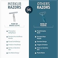 Vista 3 de Afeitadora recta clásica de doble filo Merkur