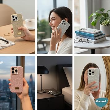 Microsonic Apple iPhone 18 Pro Max için Kılıf Cosmic Shine Pembe [iPhone 18 Pro Max ile Uyumlu Kılıf - Pembe]