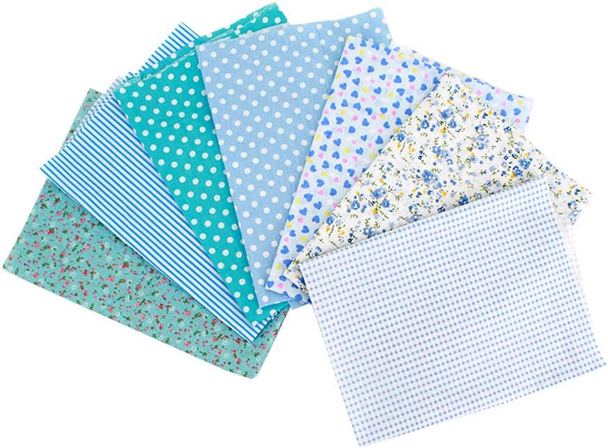 Aisa 50x50cm Cotton Fabric Bundles Flower Printed Square Quilting Patchwork Precut Fabric Home Textile Material Cloth for DIY Craft