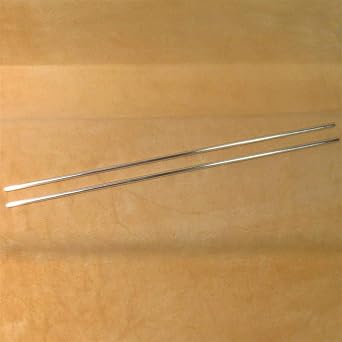 99.995% Pure Silver Wire 7 Gauge 7-inch Rod Set 2 Rods Origin USA Colloidal Silver Electrodes Certified Test Report Assay .99995+ Purity by Golden State Silver