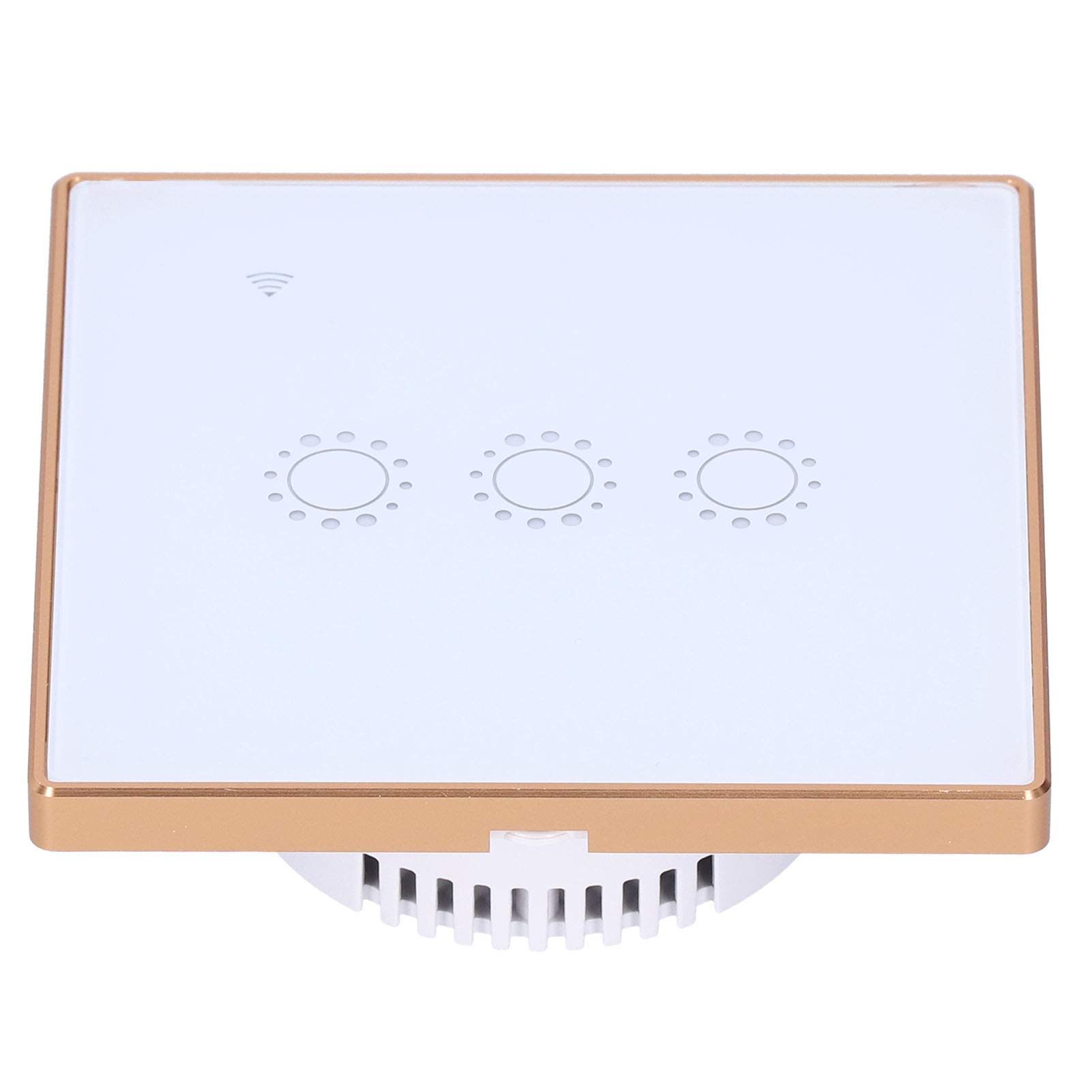 Interruptor inteligente, 1 interruptor de atenuación, interruptor de luz WiFi, distribución de energía de control remoto WiFi táctil inalámbrico 2200W enchufe de Reino Unido 95‑240VAC