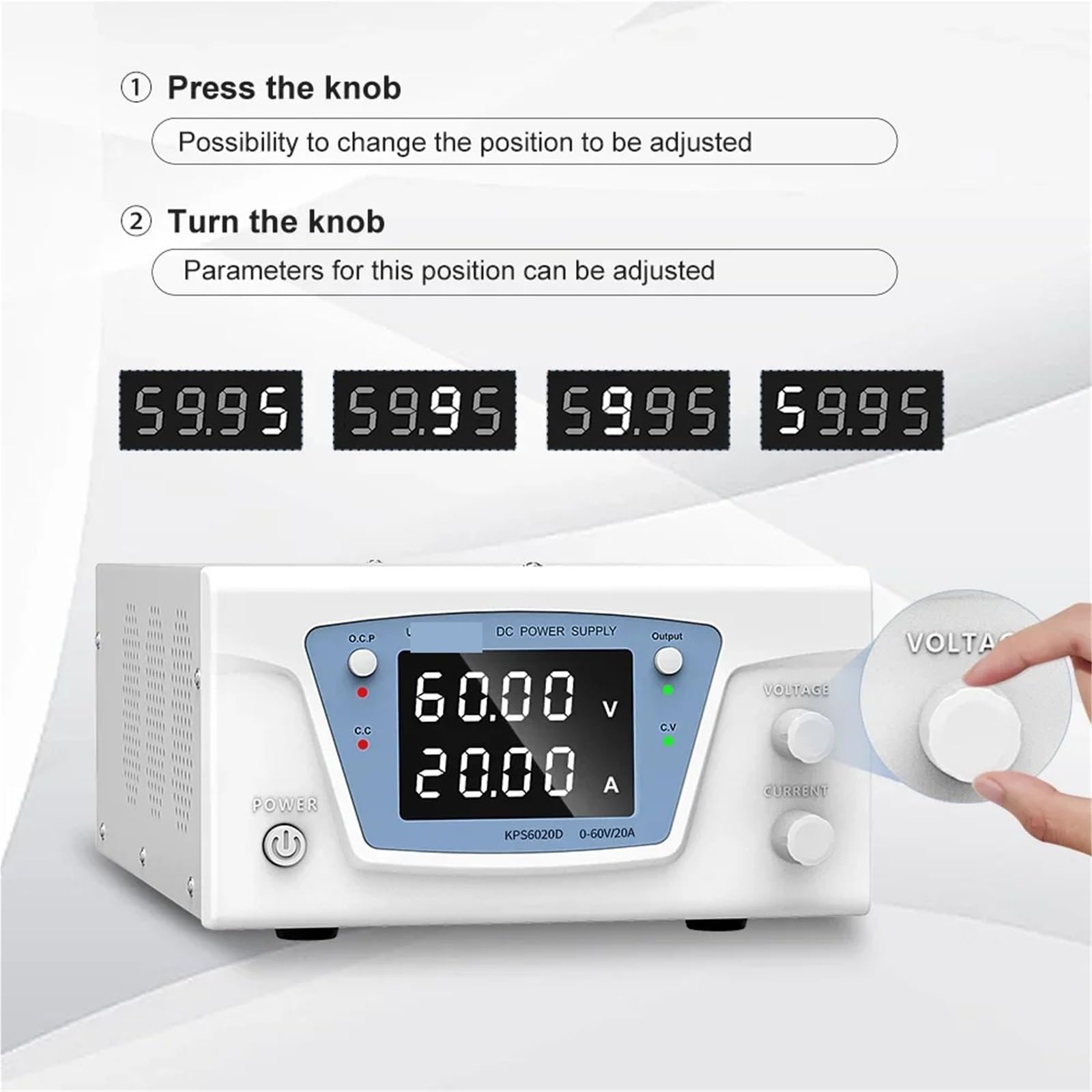 Alimentatore da Banco, Alimentatore di commutazione da laboratorio regolabile ad alta potenza for la ricarica e l'invecchiamento a batteria