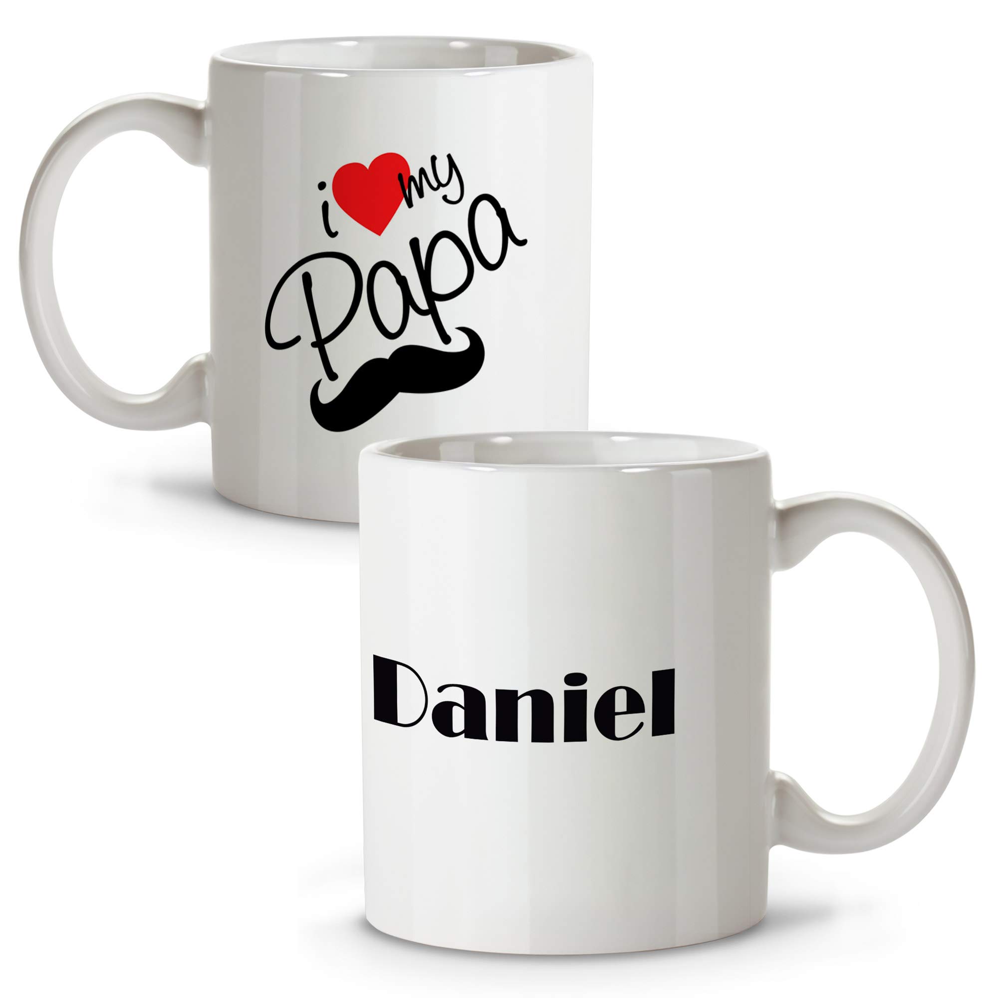 Tazza Personalizzata Per La Festa Del Papà - Ceramica 330ml, Stampa In Sublimazione, Vari Colori Interni