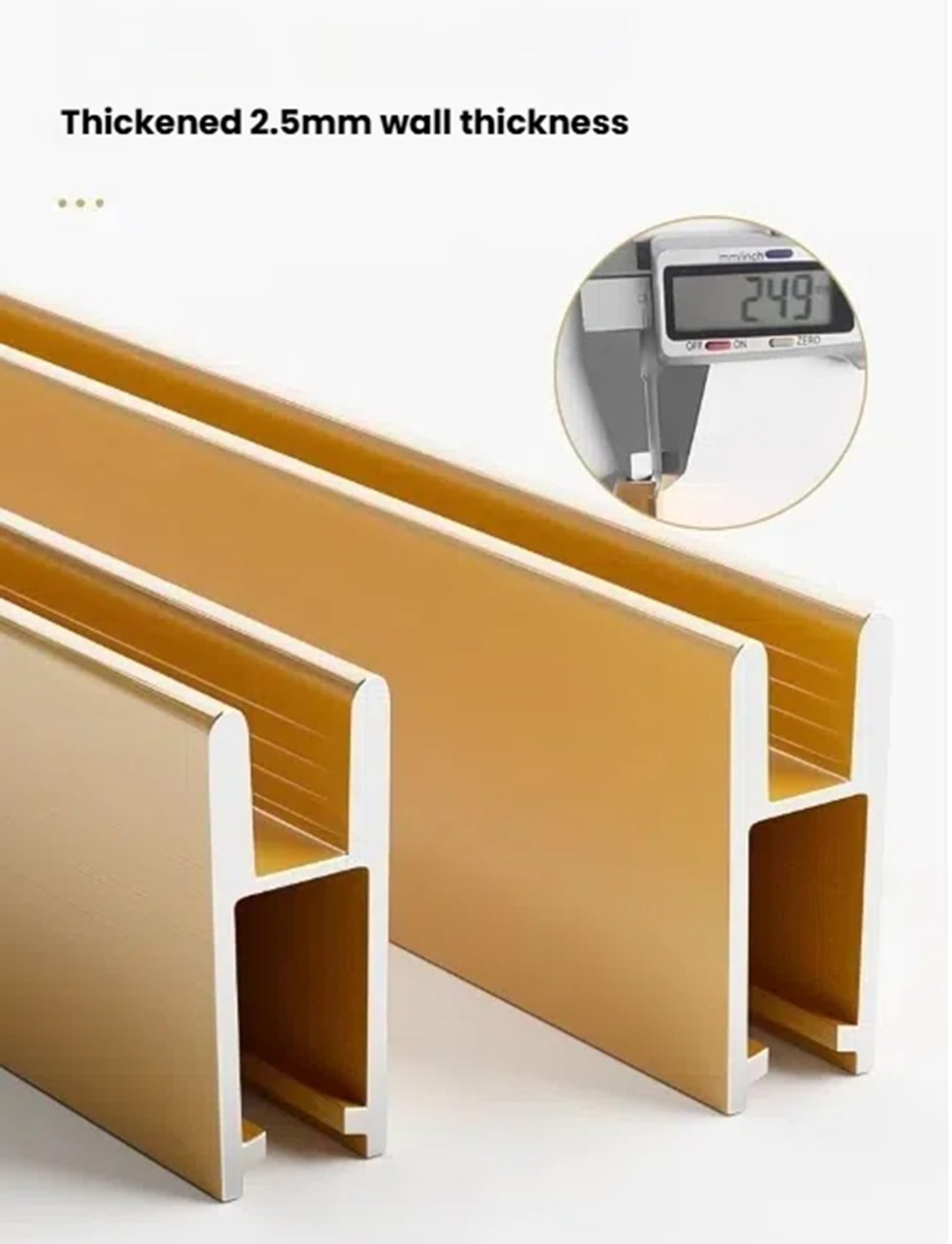 Szampański zestaw szyn do drzwi przesuwnych 80 cm do 8 mm, cichy, aluminiowy design, idealny do ekspozycji prezentacyjnych, płynny system przesuwny, łatwy montaż