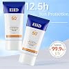 EHD Sunscreen for Face SPF 50, Natural Cream, Fast Absorption, No Sticky Feeling (2Pcs)