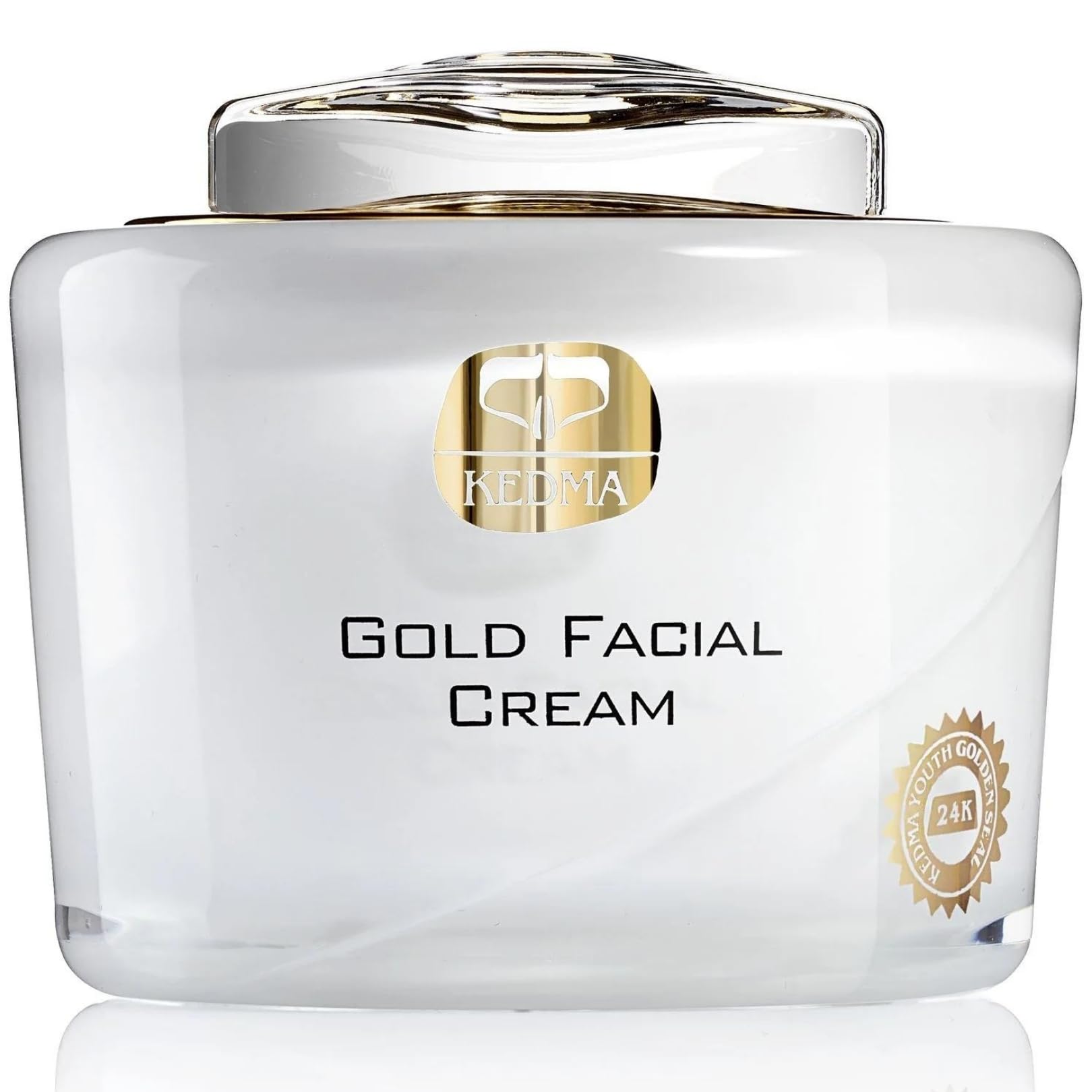 KEDMA - Crema Facial con Oro 24K y Minerales del Mar Muerto - 50g | La crema facial con oro 24K y minerales del Mar Muerto hidrata y ayuda a recuperar la luminosidad.
