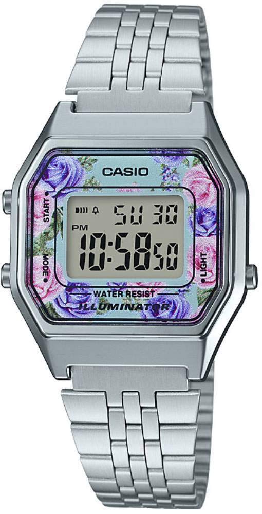 Women Digital Watch with Stainless Steel Bracelet La680Wa-1B