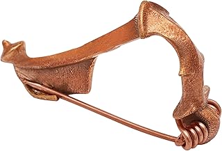 Handcrafted Lost Wax Cast Bronze Roman Fibula – Authentic Real Bronze, Not Zinc or Zamak – Museum-Quality, Medieval/Viking/Antique Replica
