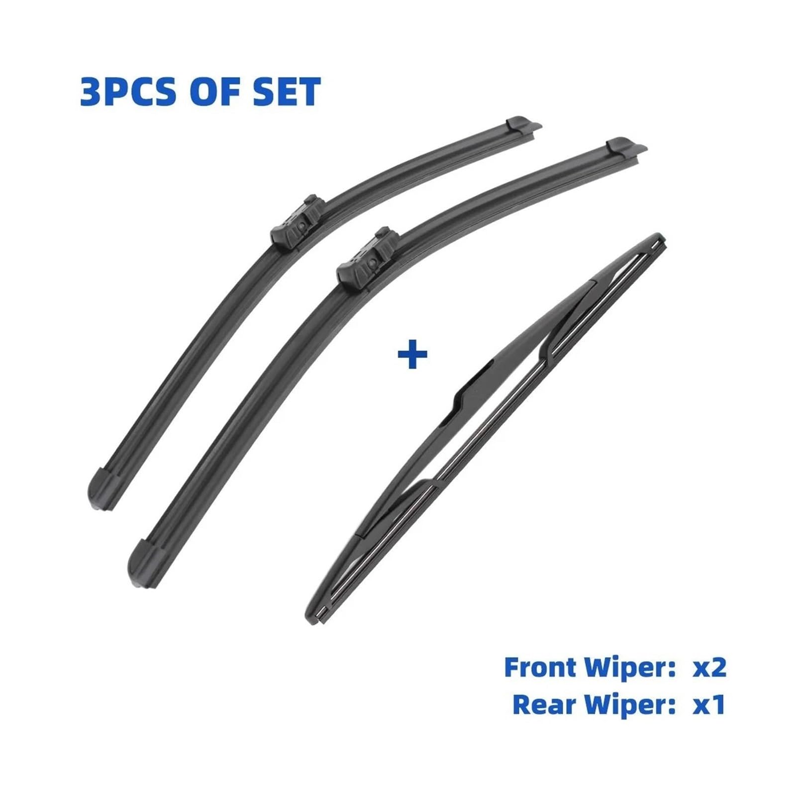 Scheibenwischer Rear Für Peugeot Für 208 2012 2013 2014 2015 2016 2017 26 "+ 16" + 14 "vorne Hinten Wischer Windschutzscheibe Windschutz Fenster Zubehör 3PCS