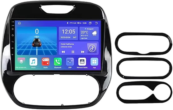 Android 9 Inch Touchscreen Car Radio Stereo for Renault Kaptur Captur 2016-2019 with Carplay Android Auto GPS Navigation with BT 4G/WiFi USB Mirror Link FM Auto Parts6+128G