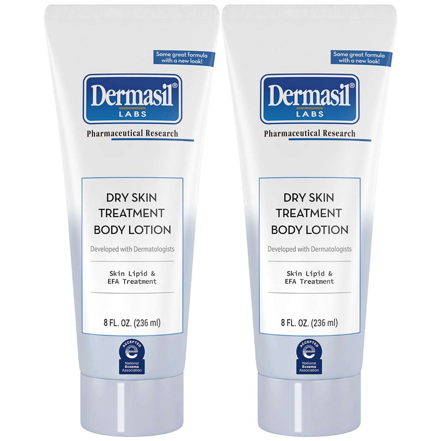 Dermasil Body Lotion, Dry Skin Treatment, 2-Pack – Non-Greasy, Fast-Absorbing, Fragrance-Free Lotion, Cruelty-Free, 8 Oz Ea