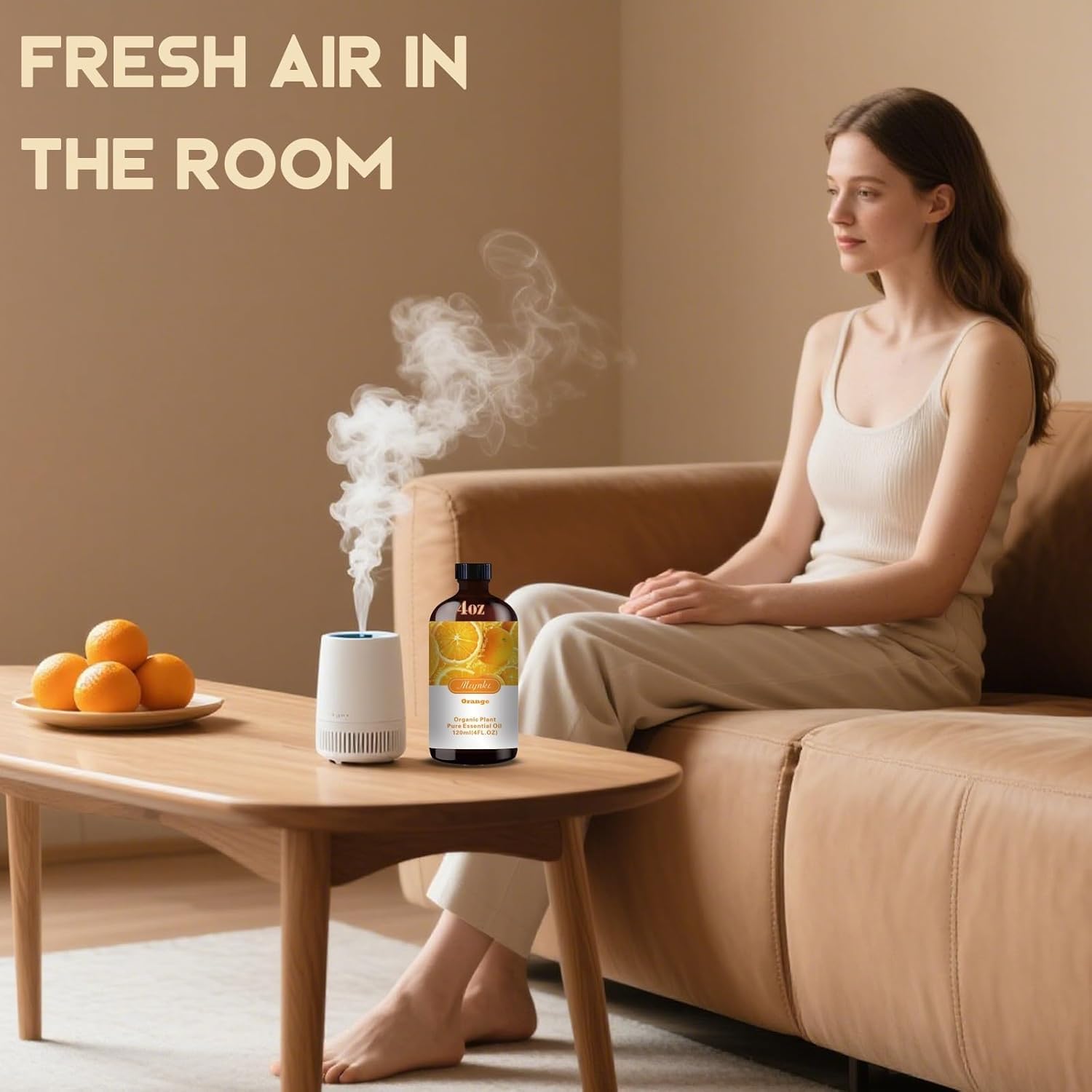 Orange Essential Oil-Orange Fragrance Oil 4.33oz (130ml)-100% Pure Natural Scent for Diffusers, Candles, Soap Making & Aromatherapy-Relaxing Home & Gift Essential Oil for Bath, Massage - Image 2