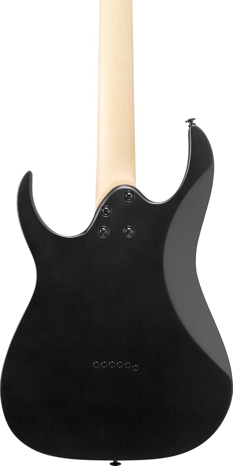 Ibanez GRG131DX RG Gio Electric Guitar - Black Flat Bundle with Gig Bag, Tuner, Strap, Instrument Cable, Austin Bazaar Instructional DVD, and Polishing Cloth
