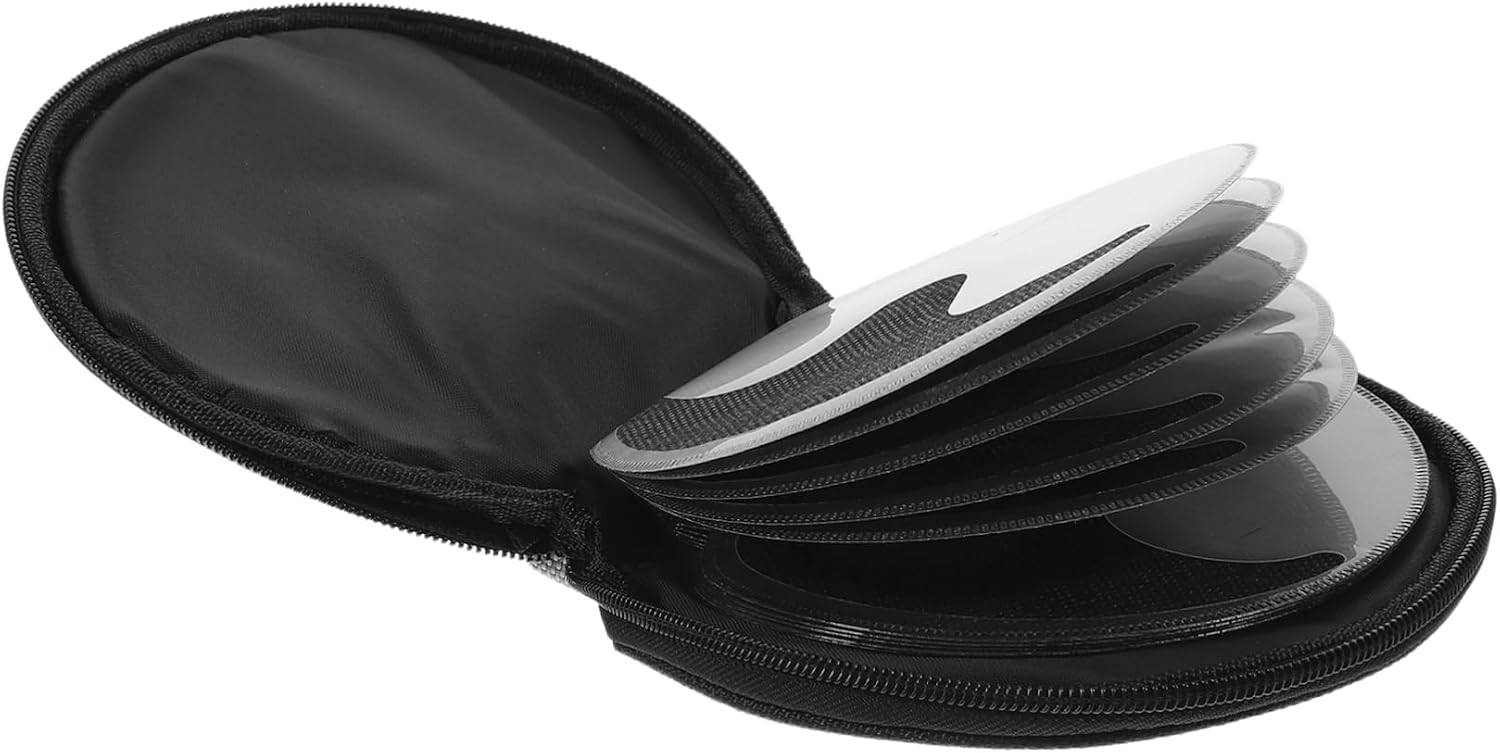 PRETYZOOM Zipper CD Case 20 Pack Oxford Cloth DVD Binder Book for Travel