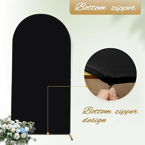 Miniatura 3 de Cubierta de fondo de arco de elastano, cubierta de arco de Chiara, cubierta de arco de boda de 2 lados para boda, ceremonia, fiesta de cumpleaños,